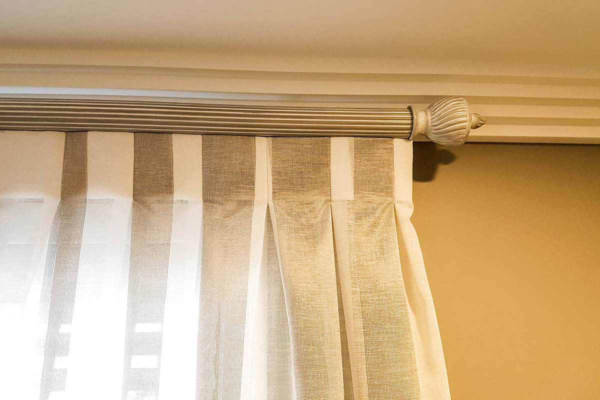 Inverted Box Pleat Curtains - Petres Curtains